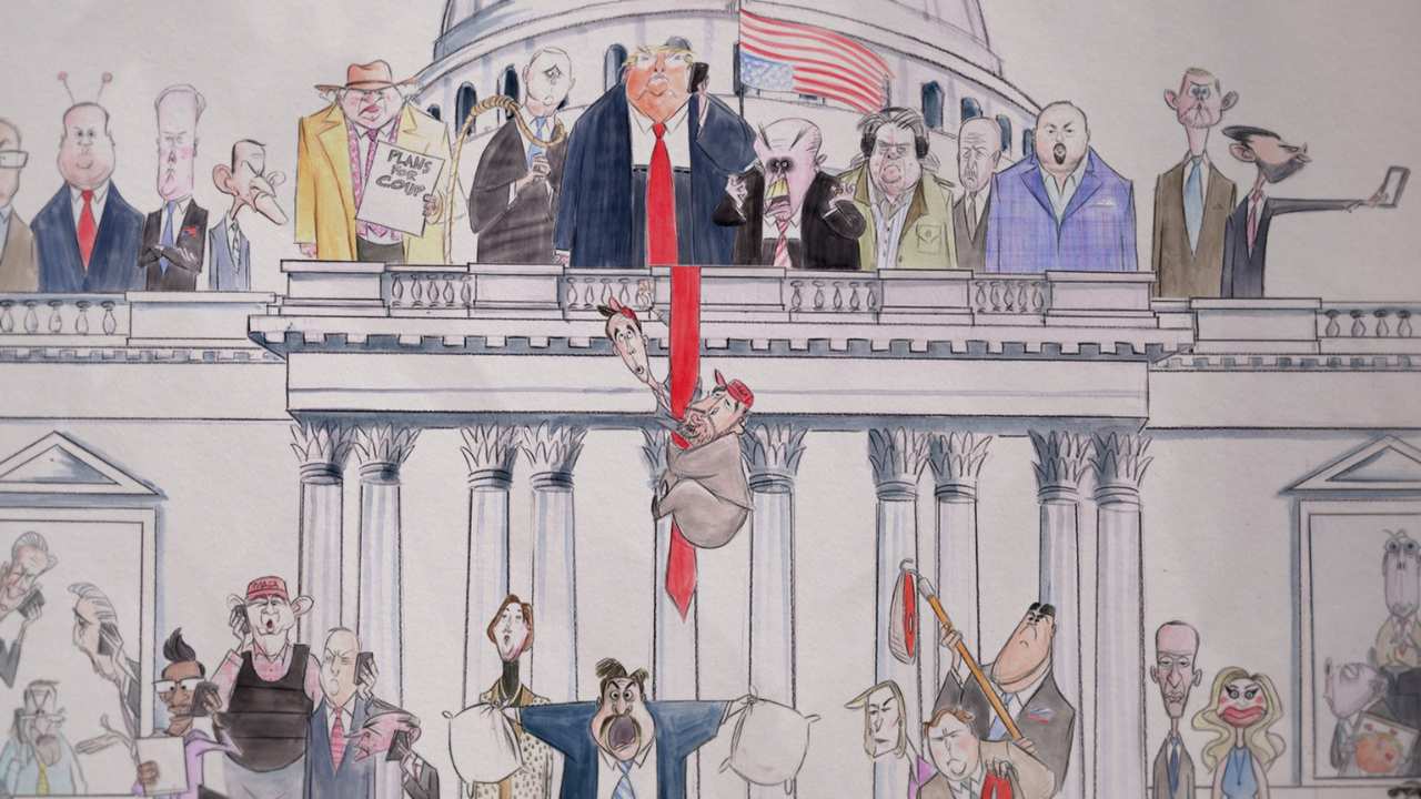 cartoon of various politicians